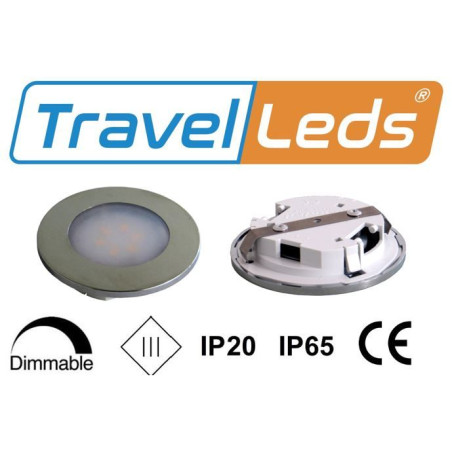 TravelLeds Inb Spot CH70mm 6 + 6 LEDs 3K + 6K clamp