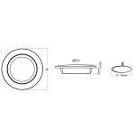 TravelLeds Inb Spot CH 80mm 6 + 6 LEDs 3K + 6K clamp