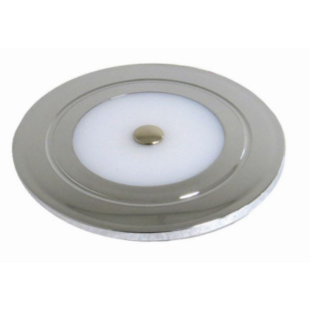 TravelLeds inb spot Ch 80mm 6Leds 3K+blauw touch switch klem