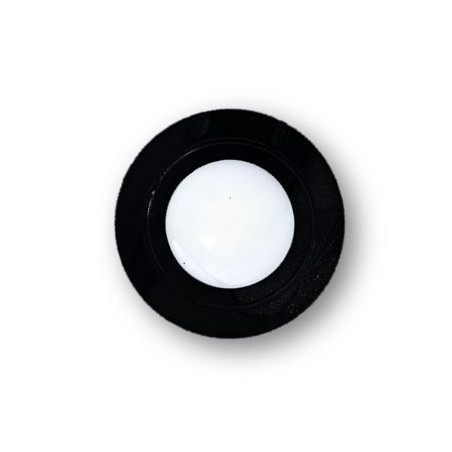 TravelLeds inb spot zwart 80mm 6+6 Leds 3K+6K klem