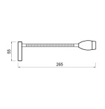 TravelLeds OPB Spot Ch Flex LED 5K 260mm CH Switch