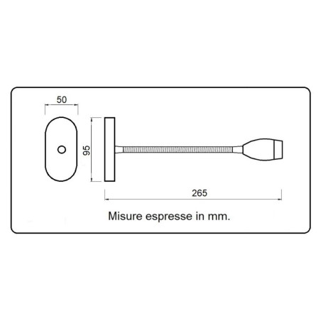 TravelLeds OPB Spot SW Flex LED 5K 260mm CH Switch / USB