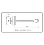 TravelLeds opb spot Zw flex led 5K 260mm Ch switch/usb