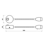 TravelLeds opb spot Ch flex led 6K 315mm switch