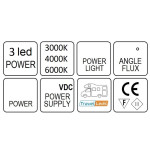 TravelLeds opb spot Ch flex led 3K+5K 315mm switch/usb