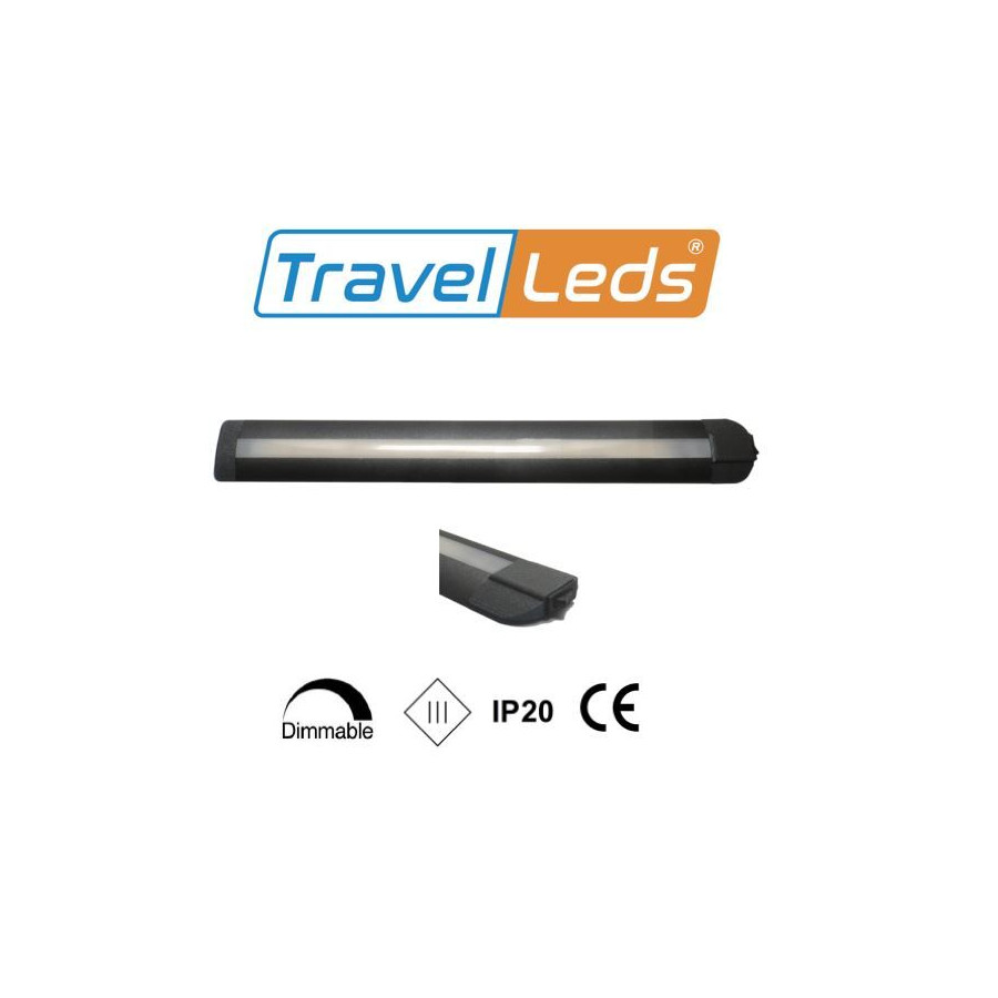 TravelLeds Lineaire alu zw COB 3K 326 mm switch