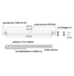 TravelLeds Linear Alu SW COB 3K 422mm Switch / Touch