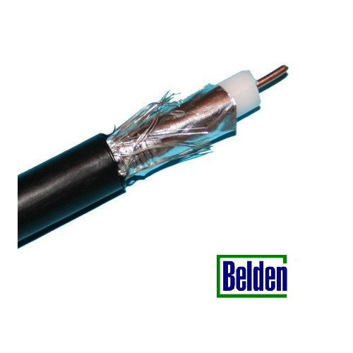 Belden H125 coax PVC zwart 100 mtr. Eca
