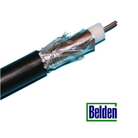 Belden H125 coax PVC black 100 m. ECA