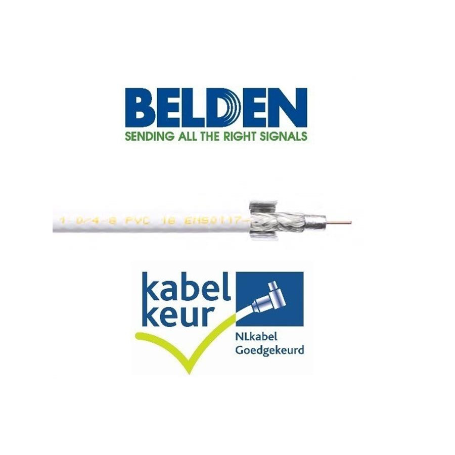 Belden H125D00 coax duobond + PVC cable certificate white box 100m