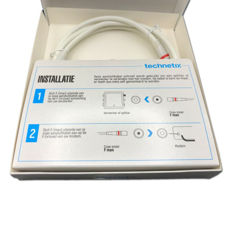 Technetix RLA ++ 30-1.5-S Shop Modem F-Con Coax cable 1.5mtr. Z