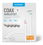 Technetix Connectionset Shop F / IEC 1.5 m + 4 x F-Con. Ziggo