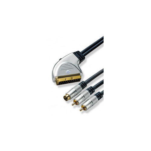 AV SCART W / SW. S-Video + 2Cinch (AUD) 5 m. opop