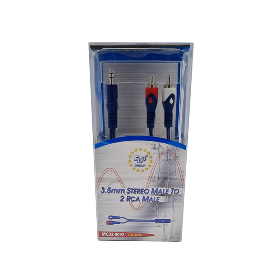 02-0092 Audio gradient 2 Cinch 3.5mm Stereo 5 m. / 58103 mc