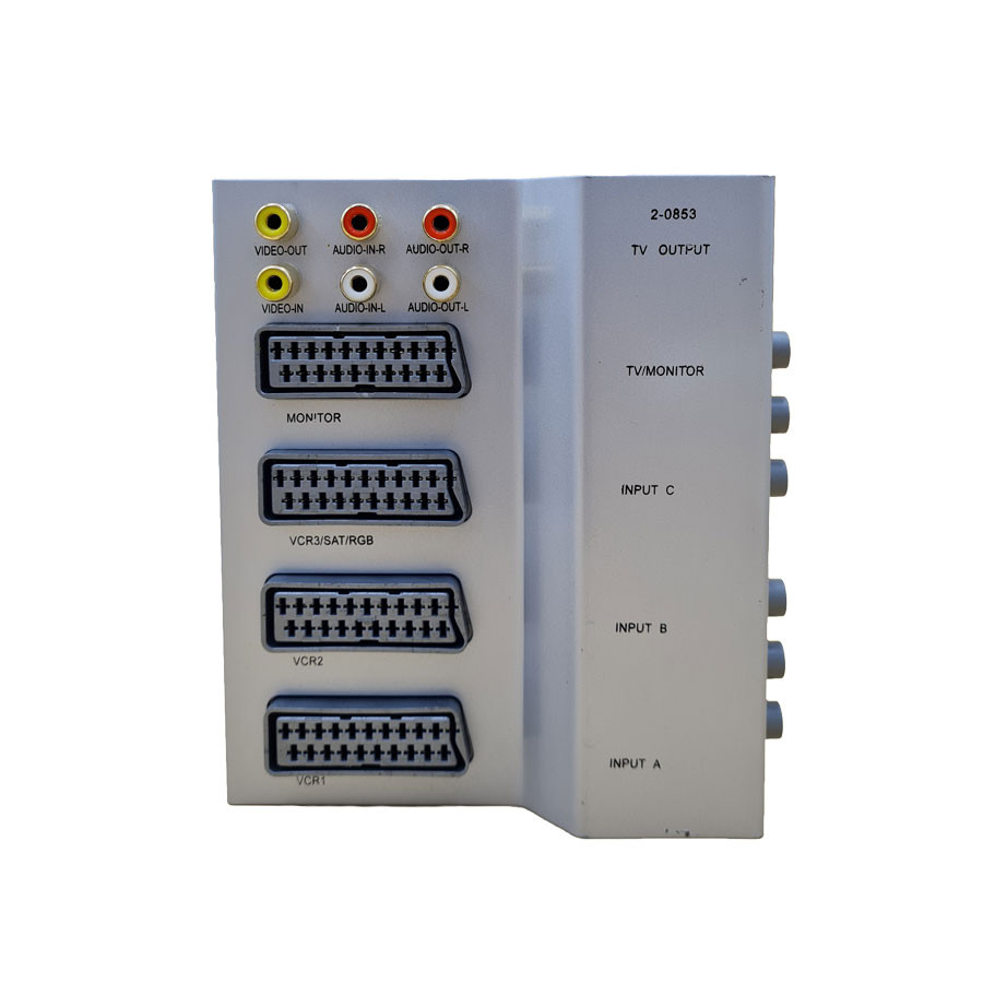 02-0853 ScartBox video controller silver 4 SCART + 6 C / 58180