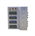 02-0853 Scartbox Videocontroller Zilver 4 Scart+ 6 C / 58180