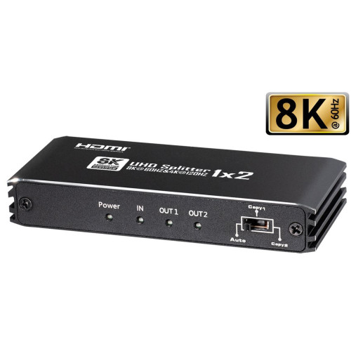 8K HDMI Splitter 1 in 2