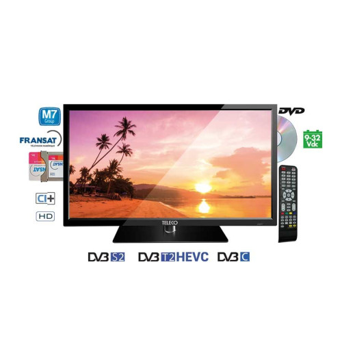 Teleco Tek 24d TV24, DVB-S2 / T2, DVD, 9-32V, HEVC,M7 Fastscan,Teleco Tek 24d TV24, DVB-S2 / T2, DVD, 9-32V, HEVC,M7 Fastscan