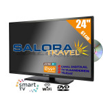 Salora 24" LED TV 9109CTS2 DVD WiFi CI S2/C/T2 12/230V SMART,Salora 24" LED TV 9109CTS2 DVD WiFi CI S2/C/T2 12/230V SMART
