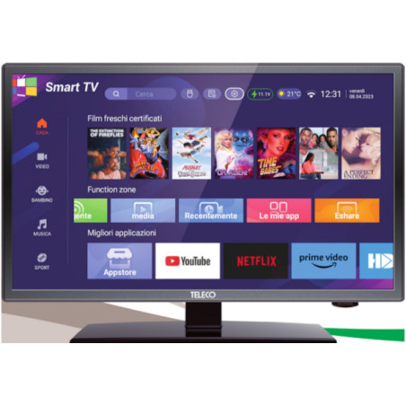 Teleco TEK 22W11 SMART TV22" Andriod 11, DVB-S2/T2,9-32V,Teleco TEK 22W11 SMART TV22" Andriod 11, DVB-S2/T2,9-32V