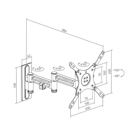 My Wall HC2-3 TV Beugel 13-43'' (15kg / 38.6cm)