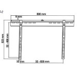 My Wall He2-3a TV bracket 37 "-70-43" '(65 kg / 9mm)