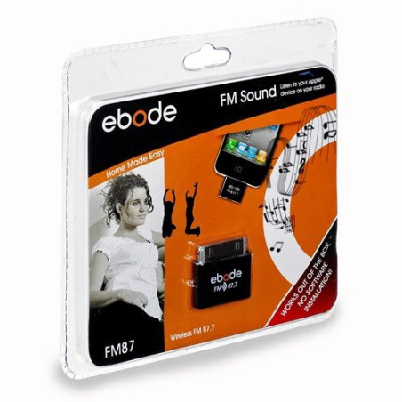 Ebode FM87 FM plug-in for iPhone iPod / iPad, FM 87.7 Opop