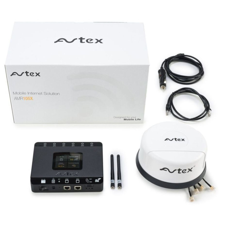 Avtex AMR105X Complete Kit 5g Router R105X + ANT. Lg55an white,Avtex AMR105X Complete Kit 5g Router R105X + ANT. Lg55an white,Av