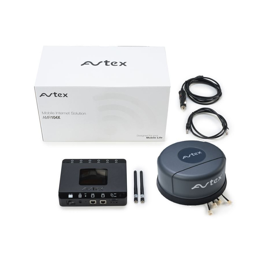 Avtex AMR104X complete kit 4G router R104X + ant. LG55AN GR.,Avtex AMR104X complete kit 4G router R104X + ant. LG55AN GR.,Avtex 