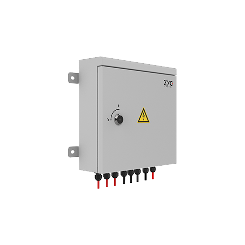 Combiner box for 3 storage towers