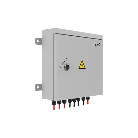 Combiner box for 3 storage towers